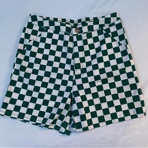target checkered shorts